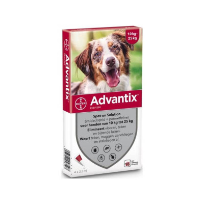7429480 Advantix Cão 4x2,5ml 10-25kg