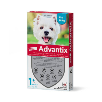 7434811 Advantix Cão 1x1,0ml 4-10kg