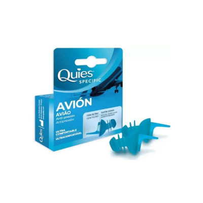 7289470 Quies Avião Tampão Auriculares Antipressão x2