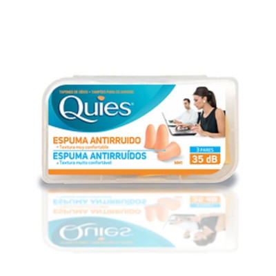 6139329 Quies Tampões Auriculares Espuma Natural 3 Pares