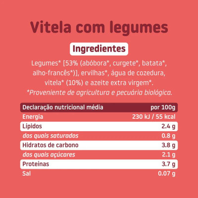 8437014583205 Smileat Boião de Vitela com Legumes +6M 230g