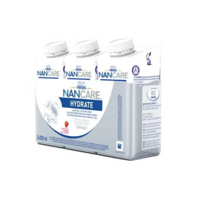 NanCare Hydrate Solução Oral Morango 3x200ml