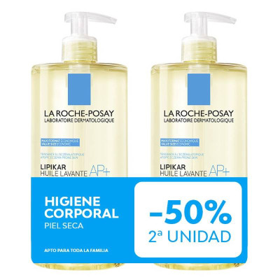 7530113 La Roche-Posay Lipikar AP+ Óleo Lavante 1L -50% 2a Unidade