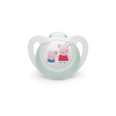 Nuk Star Peppa Pig Chupetas Silicone 0-6M | Farmácia d'Arrábida