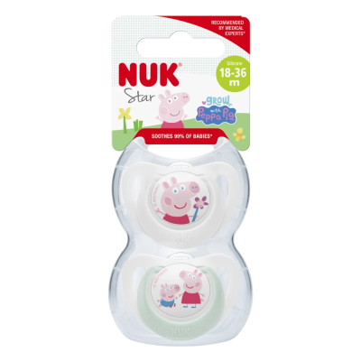 7498246 Nuk Star Peppa Pig Chupetas Silicone 18-36M
