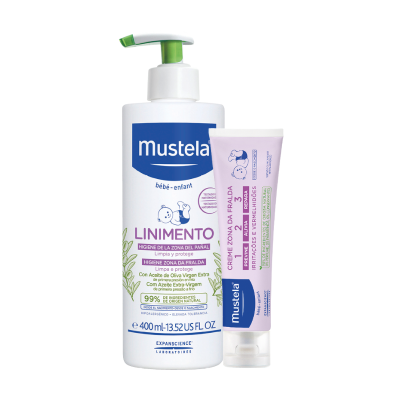 7543868 Mustela Muda Fralda Linimento 400ml + Creme 1,2,3 50ml Preço Especial