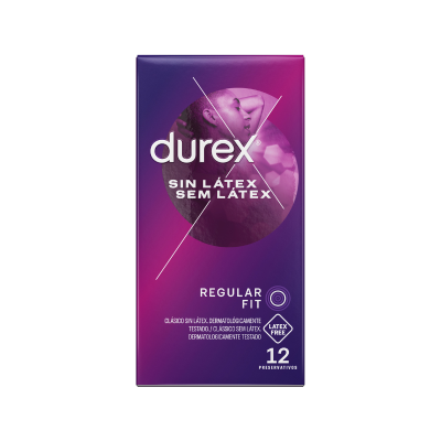 6316893 Durex Preservativos Sem Látex Regular Fit x12