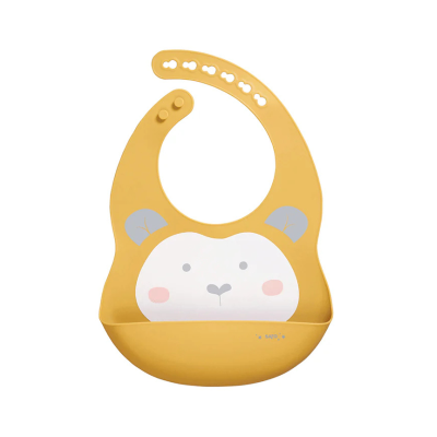 7055244 Saro Babete Silicone Mostarda Sweet & Fun