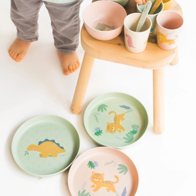 Saro Louça 5 Peças Jungle Cheetahs Verde | Farmácia d'Arrábida