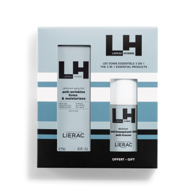 7533406 Lierac Homme Coffret Fluido Global + Desodorizante 50ml