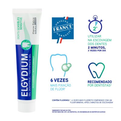 Elgydium Pasta de Dentes Sensíveis 75 ml | Farmácia d'Arrábida