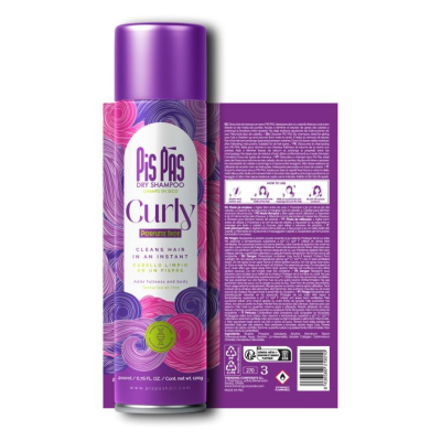 Pis Pás Champô Seco Curly 200ml | Farmácia d'Arrábida