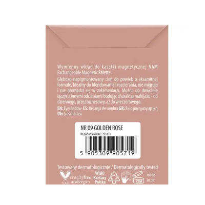 NAM Eyeshadow Insert 09 Golden Rose | Farmácia d'Arrábida