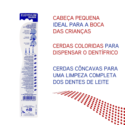 Elgydium Kids Shark Escova de Dentes Criança 2-6Anos | Farmácia d'Arrábida