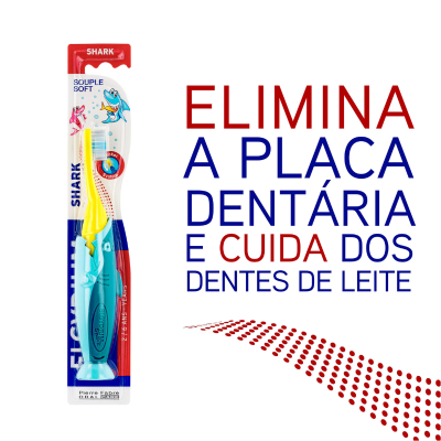 Elgydium Kids Shark Escova de Dentes Criança 2-6Anos | Farmácia d'Arrábida