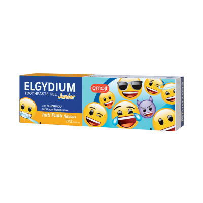 Elgydium Kids Gel Dentífrico Sabor Tutti Fruti Emoji 3-6Anos 50ml | Farmácia d'Arrábida