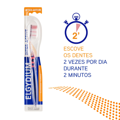 Elgydium Interactive Escova de Dentes Dura  | Farmácia d'Arrábida