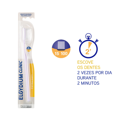 Elgydium Clinic Escova de Dentes Ultrassuave 15/100 | Farmácia d'Arrábida
