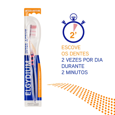Elgydium Interactive Escova de Dentes Suave | Farmácia d'Arrábida