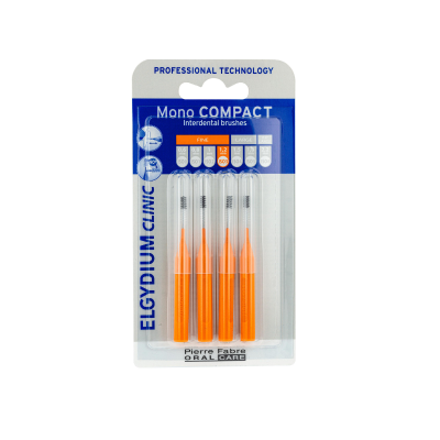 6251173 Elgydium Clinic Mono Compact Escovilhão Interdental Laranja ISO 3