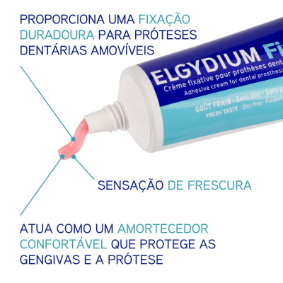 Elgydium Fix Creme Fixativo Próteses Dentárias Extra Forte 45 g | Farmácia d'Arrábida