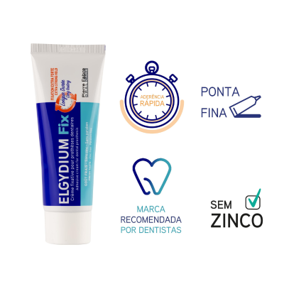 Elgydium Fix Creme Fixativo Próteses Dentárias Extra Forte 45 g | Farmácia d'Arrábida