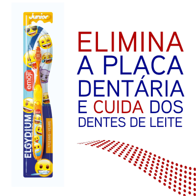Elgydium Kids Escova de Dentes Criança Emoji 2-6Anos | Farmácia d'Arrábida