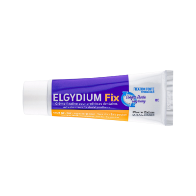 6621342 Elgydium Fix Creme Fixativo Próteses Dentárias Forte 45 g