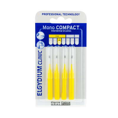 6251157 Elgydium Clinic Mono Compact Escovilhão Interdental Amarelo ISO 1