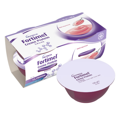 7539718 Fortimel Creme Protein Frutos Silvestres 4x125g