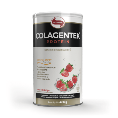 7898665434796 Vitafor Colagentek Protein Bodybalance Morango 460g