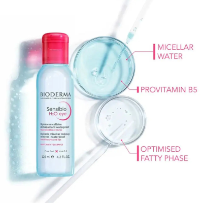Bioderma Sensibio H2O Eye Desmaquilhante Bifásico 125ml | Farmácia d'Arrábida