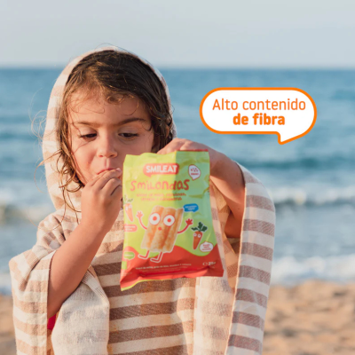Smileat Smilondas Snack Milho com Lentilhas e Cenoura Biológico +15M 25g | Farmácia d'Arrábida