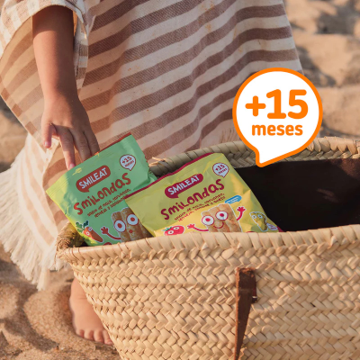 Smileat Smilondas Snack Milho com Lentilhas e Cenoura Biológico +15M 25g | Farmácia d'Arrábida