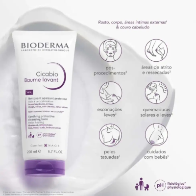Bioderma Cicabio Baume Lavant 200ml | Farmácia d'Arrábida