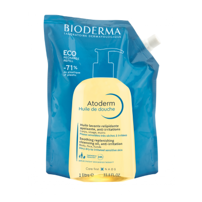 7525279 Bioderma Atoderm Óleo de Duche EcoRefill 1L