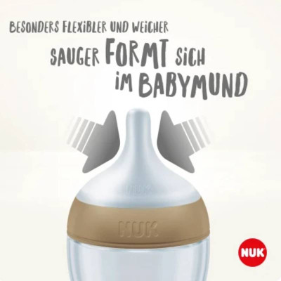 Nuk Perfect Match Biberão Silicone Balões +3M 260ml | Farmácia d'Arrábida