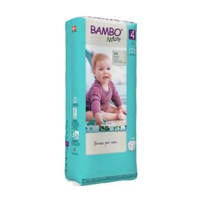 Bambo Nature Fraldas 4 (7-14 kg) 48 Unidades | Farmácia d'Arrábida