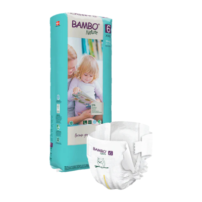 6595157 Bambo Nature Fraldas 6 (+16Kg) 40 Unidades