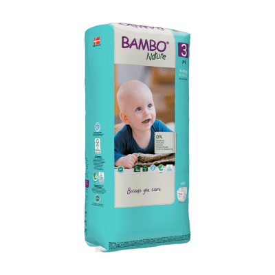 Bambo Nature Fraldas 3 (4-8 kg) 52 Unidades | Farmácia d'Arrábida