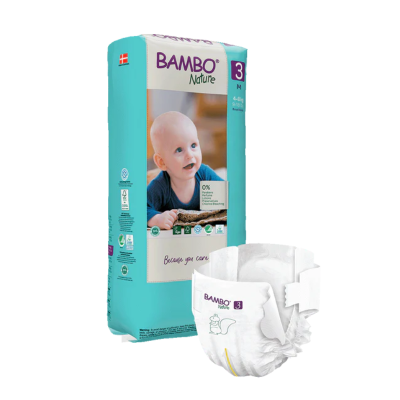 6594598 Bambo Nature Fraldas 3 (4-8 kg) 52 Unidades