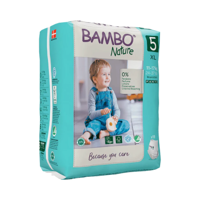 Bambo Nature Cuecas-Fralda 5 (12-18 kg) 19 Unidades | Farmácia d'Arrábida