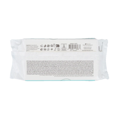 Bambo Nature Toalhitas Biodegradáveis 50 Unidades | Farmácia d'Arrábida