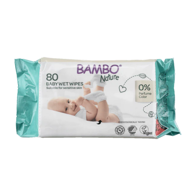 6606657 Bambo Nature Toalhitas Humedecidas 80 Unidades