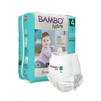 6595165 Bambo Nature Cuecas-Fralda 4 (7-12 kg) 20 Unidades