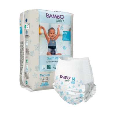 7408088 Bambo Nature Fraldas de Banho (+12 kg) 12 Unidades