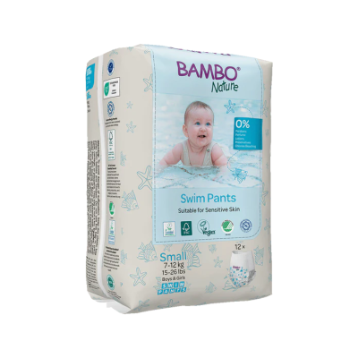 Bambo Nature Fraldas de Banho (7-12 kg) 12 Unidades | Farmácia d'Arrábida