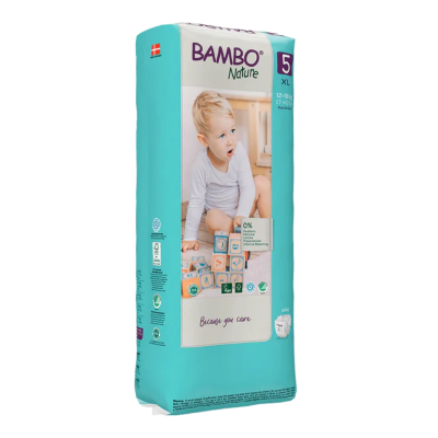 Bambo Nature Fraldas 5 (12-18 kg) 44 Unidades | Farmácia d'Arrábida