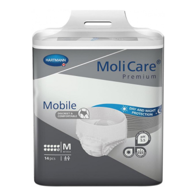 6238360 Molicare Premium Mobile Cuecas M (10 Gotas) 14 Unidades