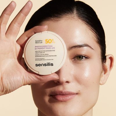 Sensilis Photocorrection D-Pigment Make-Up 50+ Sun Compact 01 Natural Rosé | Farmácia d'Arrábida